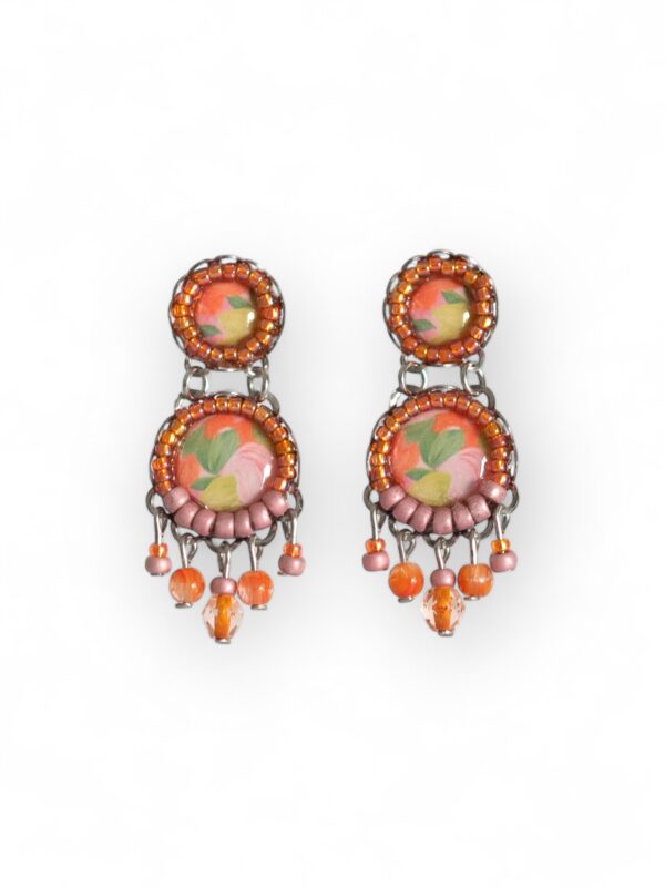 Orange multicolor chandeliers