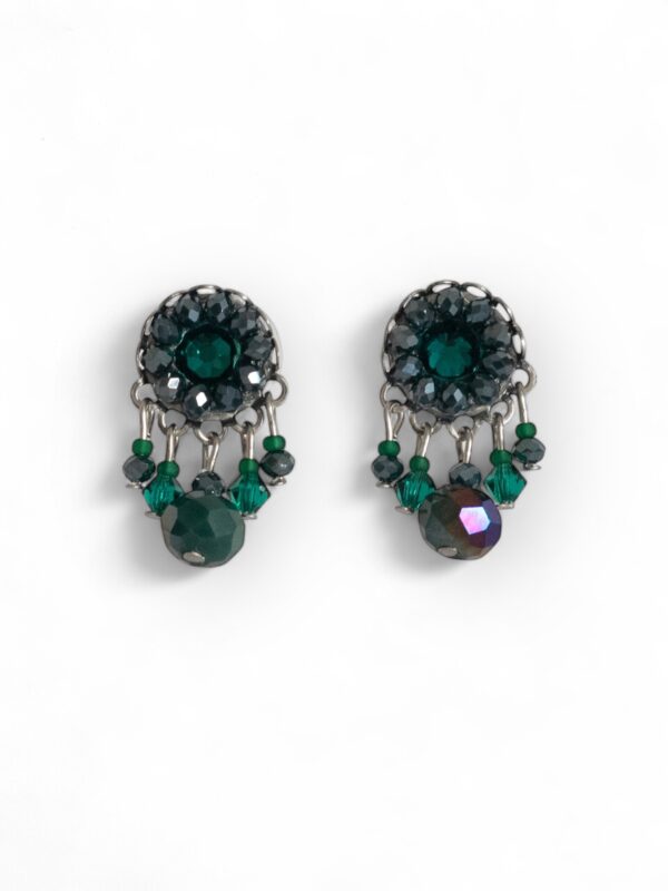 KJE-303 Green mini dangle studs Green mini dangle studs