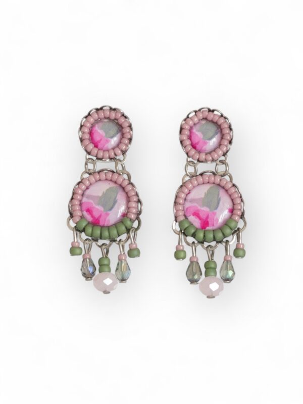 KJE-311 Pink and green print chandeliers Pink and green print chandeliers