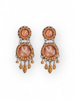 Natural orange print chandeliers
