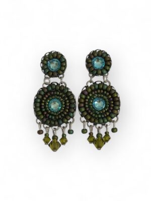 Olive green matt crystal chandeliers