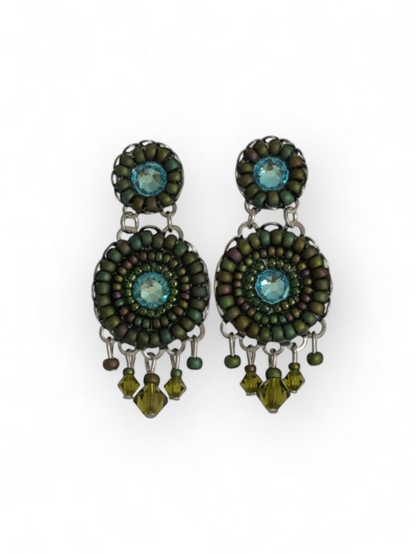 Olive green matt crystal chandeliers