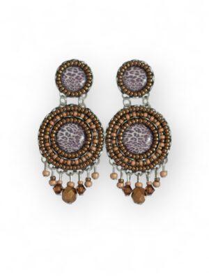 Leopard print large chandeliers