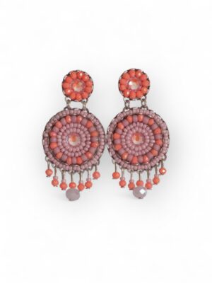 Coral and lavender blush chandeliers