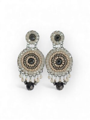 Stone and metallic crystal chandeliers (L)