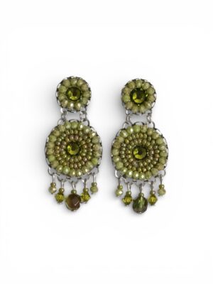 Olive green Swarovski crystal chandeliers