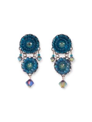 Sea blue crystal chandeliers V2