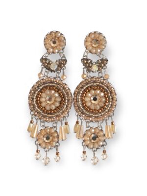 Champagne crystal heart chandeliers V2