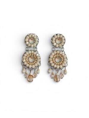 Beige crystal chandeliers