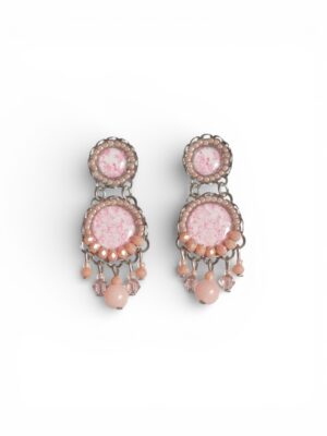 Rose pink print chandeliers (S)