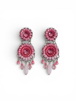 Pink crystal chandeliers V1