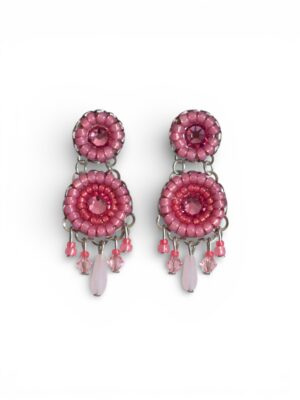 Pink crystal chandeliers V2