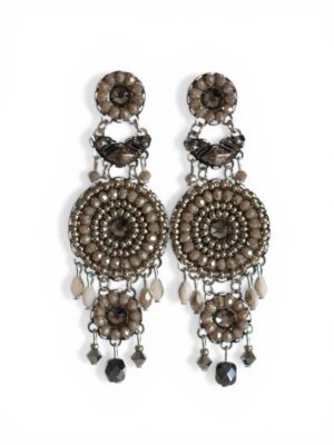 Metallic heart crystal chandeliers