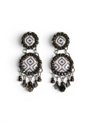 Dark metallic print chandeliers (S)