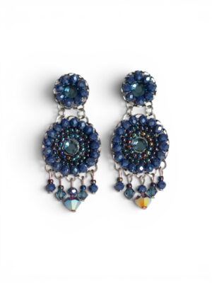 Navy blue crystal chandeliers