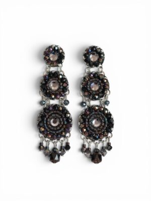 Smokey amethyst 3-tier crystal chandeliers