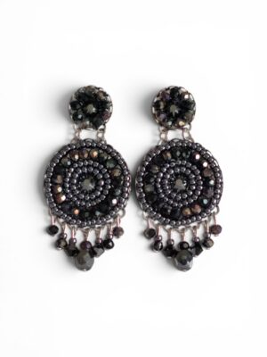 Black AB crystal chandeliers (L)