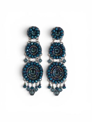 Navy crystal chandeliers (L)