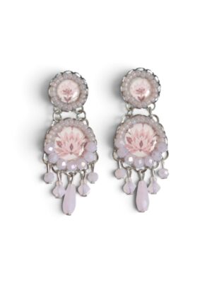 Soft pink print chandeliers (S)