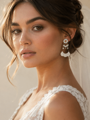 Lily beaded hoops