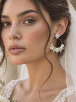 Chloe beaded hoops