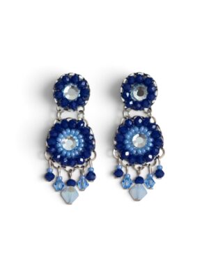 Shades-of-blue crystal chandeliers (S)